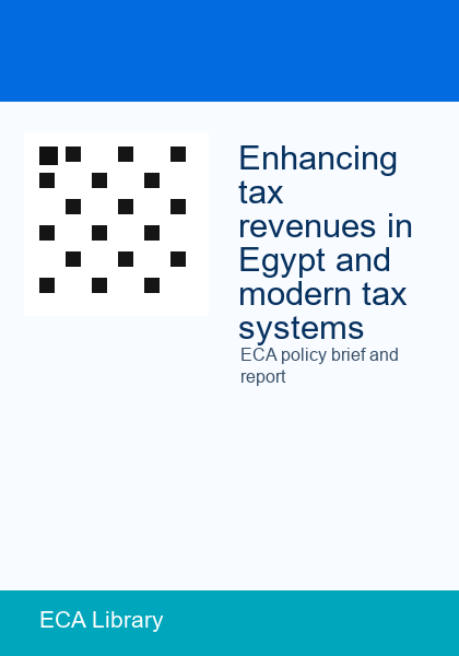 Enhancing tax revenues in Egypt and modern tax systems cover